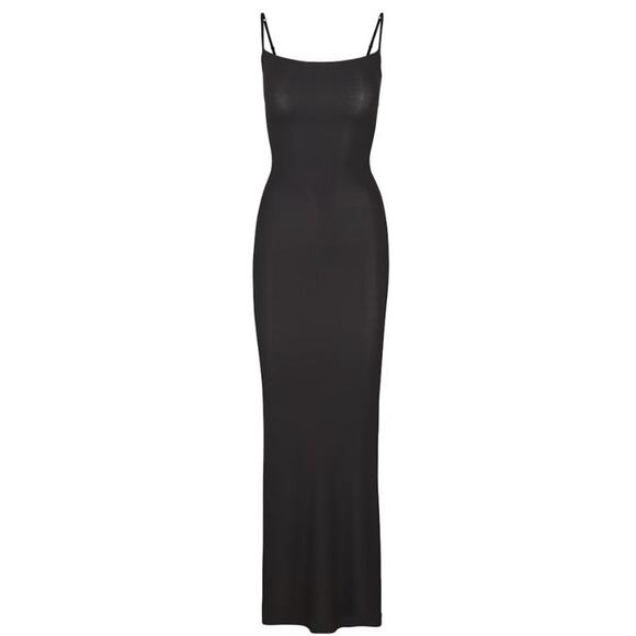 SKIMS Soft Lounge Long Slip Dress - M Onyx - Picture 6 of 6